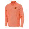 Antigua Phoenix Suns Heather Orange Subtle Quarter Unique Zip Sweatshirt