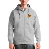 Antigua Phoenix Suns Heathered Gray Chic Logo Victory Full Zip Hoodie