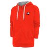 Antigua Phoenix Suns Orange Metallic Logo Victory Raglan Full Zip Hoodie Trendy