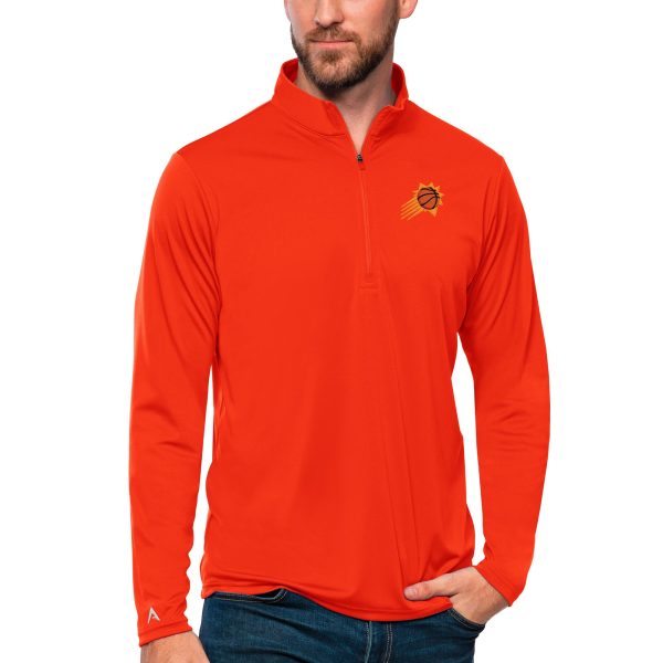 Antigua Phoenix Stylish Suns Orange Tribute Quarter Zip Pullover Top