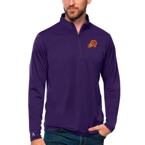 Antigua Phoenix Suns Purple Tribute Quarter Zip Pullover Gorgeous Top