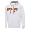 Antigua Phoenix Suns White Chic Big & Tall Victory Full Zip Hoodie Jacket