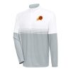 Antigua Phoenix Suns White/Gray Bender Quarter Zip Pullover Trendy Top