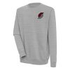 Antigua Portland Trail Blazers Heather Gray Victory Pullover Eye - catching Sweatshirt