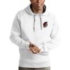 Antigua Portland Trail Blazers White Victory Pullover Eye - catching Hoodie