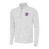 Antigua Premium Sacramento Kings Gray Cause Quarter Zip Top