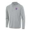 Antigua Sacramento Kings Heather Gray Tidy Quarter Zip Hoodie Elegant