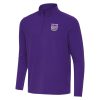 Antigua Stylish Sacramento Kings Purple Intent Quarter Zip Top