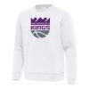 Antigua Sacramento Kings White Relevant Pullover Eye - catching Sweatshirt