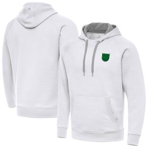 Antigua Sacramento Kings White St. Patrick's Day Eye - catching Victory Raglan Pullover Hoodie