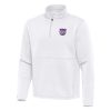 Antigua Trendy Sacramento Kings White Twist Quarter Zip Pullover Top