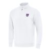 Antigua Sacramento Kings White Elegant Victory Quarter Zip Mock Sweatshirt