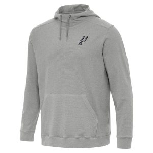 Antigua San Antonio Spurs Heather Gray Cloud Stylish Pullover Hoodie