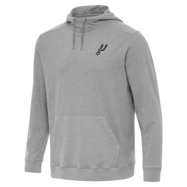 Antigua San Antonio Spurs Heather Gray Cloud Stylish Pullover Hoodie