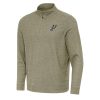 Antigua Unique San Antonio Spurs Olive Subtle Quarter Zip Sweatshirt