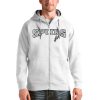 Antigua San Antonio Spurs White Victory Full Zip Hoodie Eye - catching