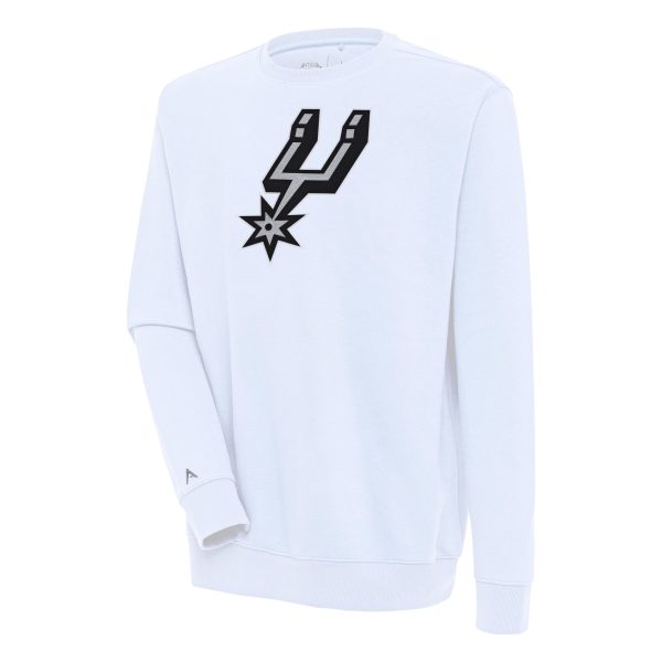 Antigua San Antonio Spurs White Victory Pullover Stylish Sweatshirt