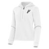 Antigua San Antonio Spurs Women's Premium White Contemporary Quarter Zip Hoodie