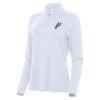 Antigua San Antonio Spurs Eye - catching Women's White Intent Quarter Zip Top