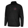 Antigua Toronto Raptors Heather Black Certain Quarter Premium Zip Tri Blend Sweatshirt