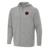 Antigua Toronto Raptors Heather Gray Effortless Full Zip Hoodie Jacket Gorgeous