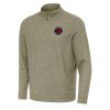 Antigua Toronto Raptors Gorgeous Olive Subtle Quarter Zip Sweatshirt