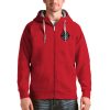 Antigua Gorgeous Toronto Raptors Red Logo Victory Full Zip Hoodie