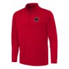 Antigua Toronto Raptors Red Reprocess Quarter Zip Chic Top