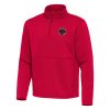 Antigua Toronto Raptors Red Twist Quarter Zip Pullover Gorgeous Top