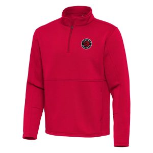 Antigua Toronto Raptors Red Twist Quarter Zip Pullover Gorgeous Top