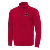 Antigua Toronto Raptors Fabulous Red Victory Quarter Zip Mock Sweatshirt