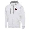 Antigua Toronto Raptors White Big & Tall Victory Fabulous Full Zip Hoodie Jacket