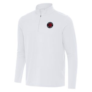 Antigua Toronto Raptors Fabulous White Intent Quarter Zip Top