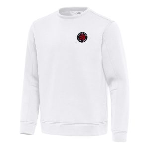Antigua Toronto Raptors White Relevant Pullover Elegant Sweatshirt