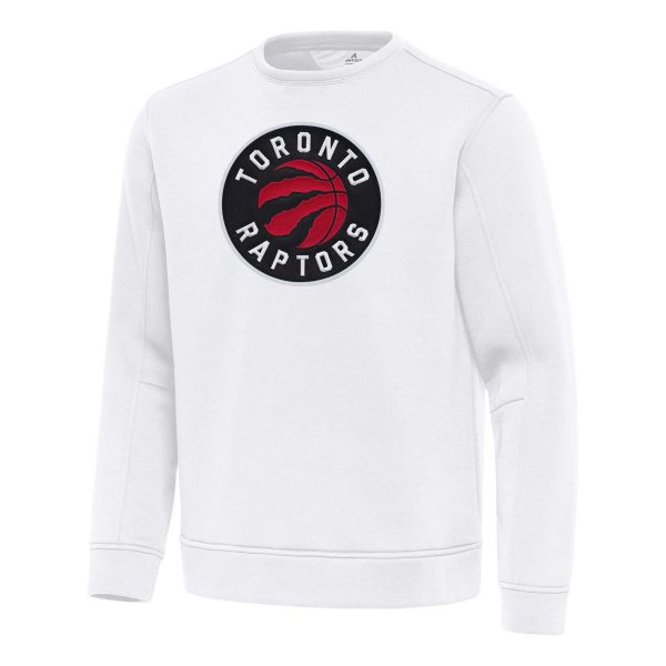 Antigua Toronto Raptors White Gorgeous Relevant Pullover Sweatshirt