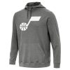 Antigua Utah Jazz Heather Eye - catching Black Cloud Pullover Hoodie