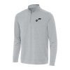 Antigua Utah Jazz Heather Gray Bright Quarter Zip Top Elegant