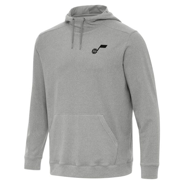 Antigua Trendy Utah Jazz Heather Gray Cloud Pullover Hoodie