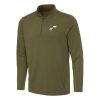 Antigua Utah Trendy Jazz Olive Reprocess Quarter Zip Top