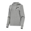 Antigua Utah Trendy Jazz Women's Heather Gray Justice Pullover Hoodie