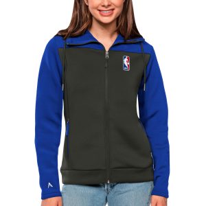 Antigua WNBA Women's Royal/Gray Logowoman Protect Fabulous Full Zip Hoodie