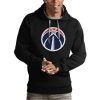 Antigua Washington Wizards Black Team Logo Victory Fabulous Pullover Hoodie