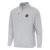 Antigua Unique Washington Wizards Heather Gray Certain Quarter Zip Tri Blend Sweatshirt