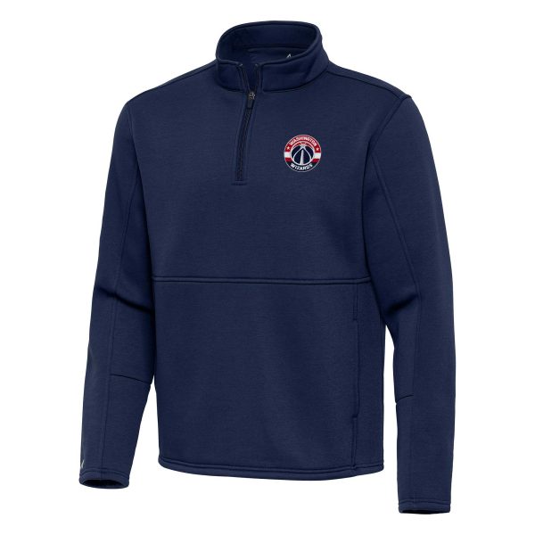 Antigua Unique Washington Wizards Navy Twist Quarter Zip Pullover Top