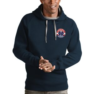 Antigua Washington Wizards Navy Premium Victory Pullover Hoodie
