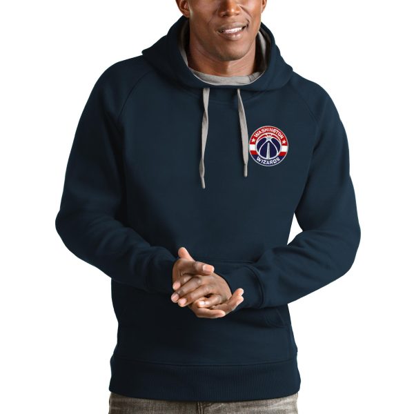 Antigua Washington Wizards Navy Premium Victory Pullover Hoodie