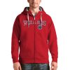 Antigua Washington Wizards Red Victory Full Zip Premium Hoodie