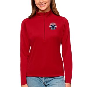 Antigua Eye - catching Washington Wizards Women's Red Tribute Half Zip Top
