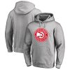 Atlanta Hawks Heather Gray Primary Logo Pullover Hoodie Elegant