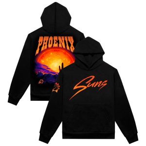 Authmade Premium Phoenix Suns Unisex Black Solar Flare Pullover Hoodie